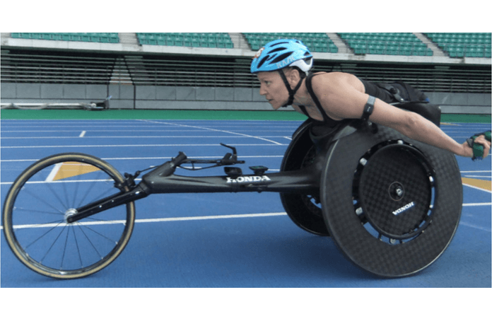 will be on public display at the 43rd Oita International Wheelchair Marathon